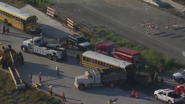 Brazoria County school bus crash sends student, driver to hospital