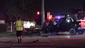 Harris County crash: Couple hospitalized after suspect domestic violence incident