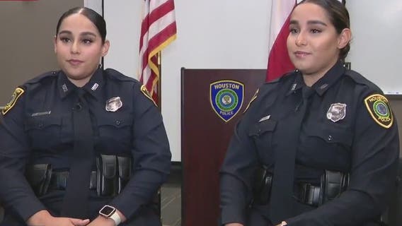 Twin Houston police officers share story of working together everyday