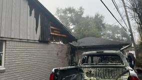 Houston fire: Body found in burned pickup truck at home on Wickersham