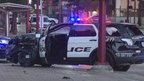 Houston police officer, METRO bus involved in Downtown crash