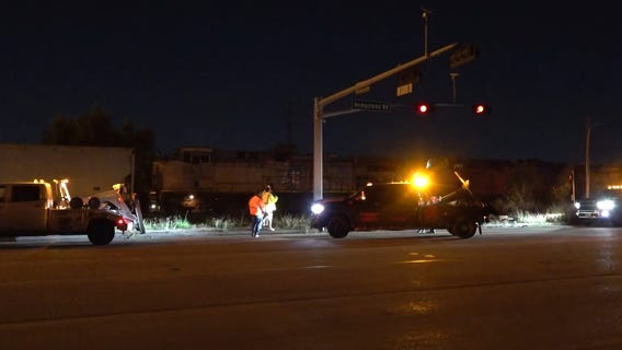 Hempstead train crash: Unoccupied car hit by Union Pacific train