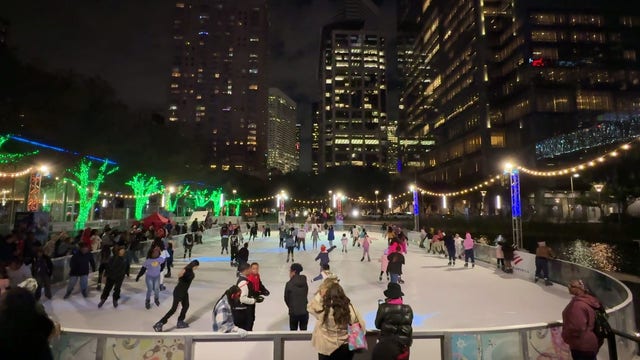 Annual 'Year of Joy' ice skating party held at Discovery Green
