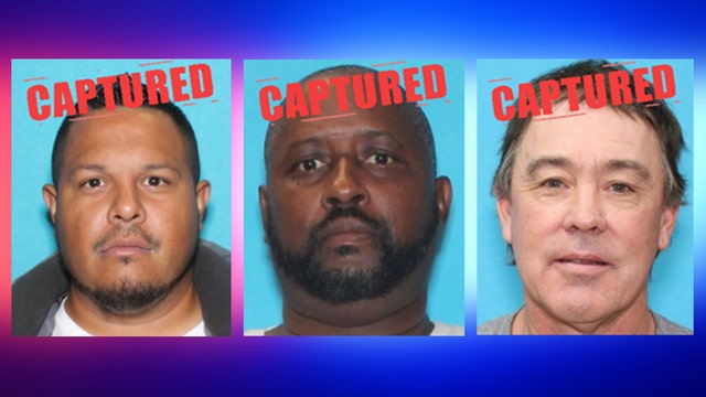 Three of Texas' Most Wanted captured, back in custody