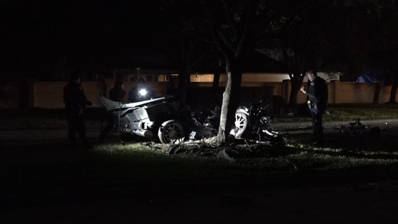 Driver survives crash in Cypress, engine separated from vehicle