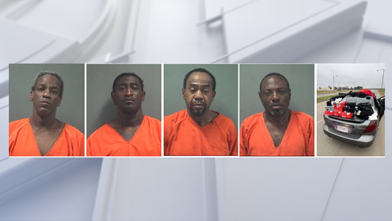 Nike Factory Outlet theft: 4 men arrested, accused of stealing over $1,900 of merchandise