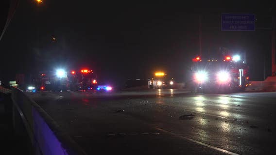 Houston crash on Southwest Freeway at Kirby leaves 1 dead, 3 injured