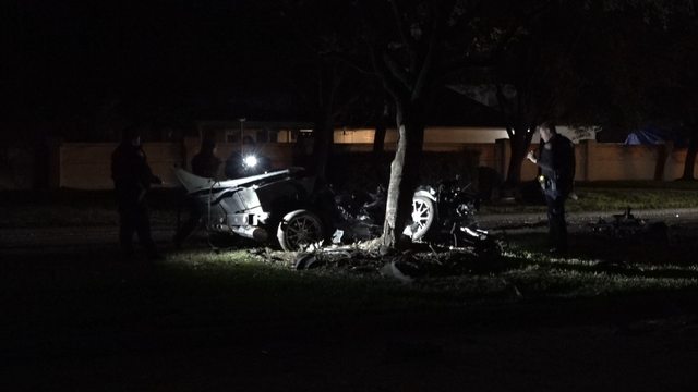 Driver survives crash in Cypress, engine separated from vehicle
