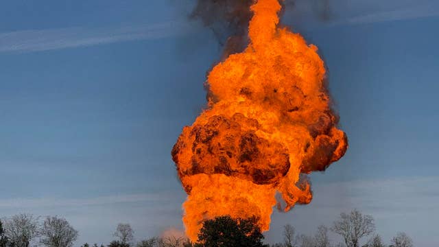 Wharton County pipeline fire near Highway 90, CR 270
