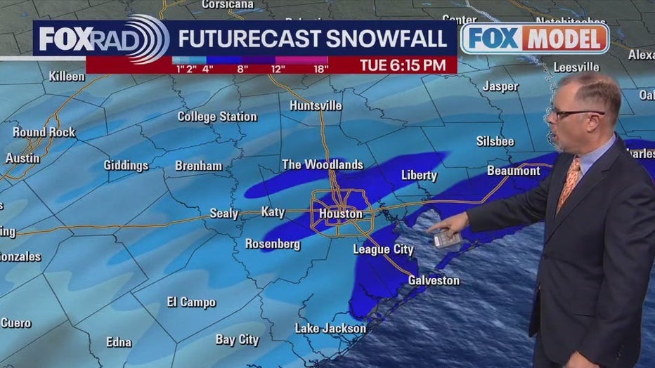 Houston weather Winter Storm Warning in effect until Tuesday night