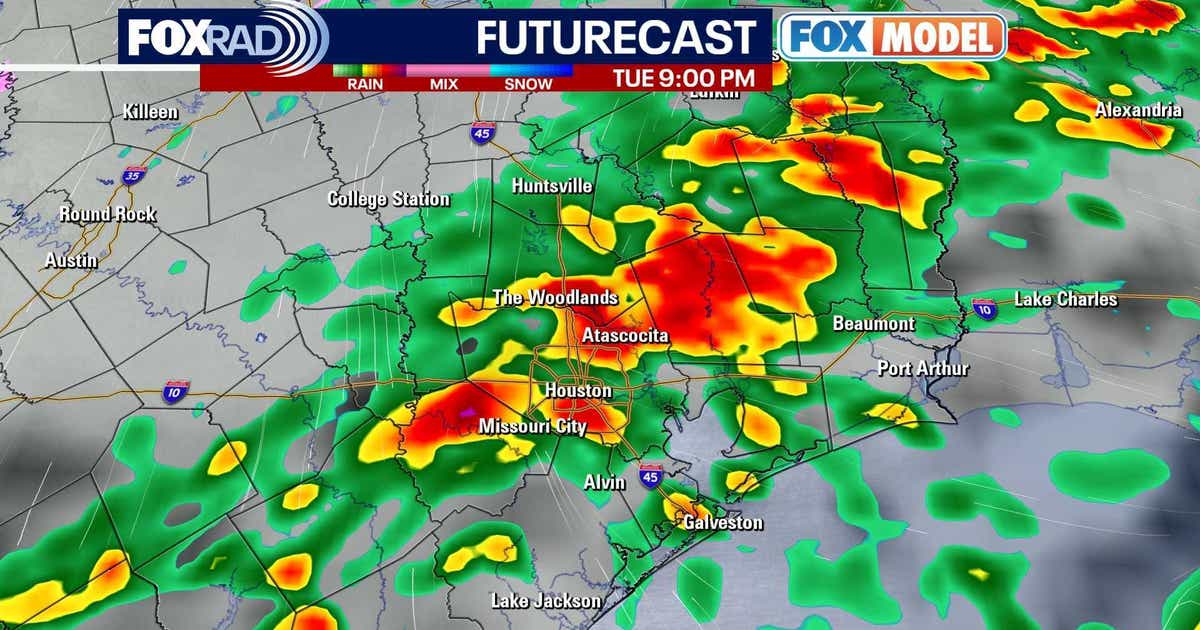 Houston weather: Storms possible Tuesday night, arctic blast rolling in ...
