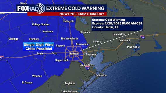 Houston weather: Houston now under Extreme Cold Warning