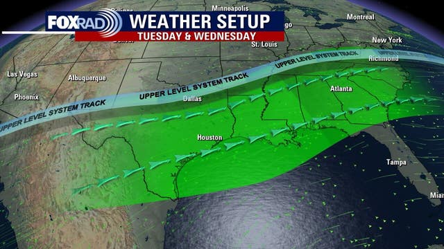 Houston weather: Cooler Monday; chance for storms Tuesday, Wednesday