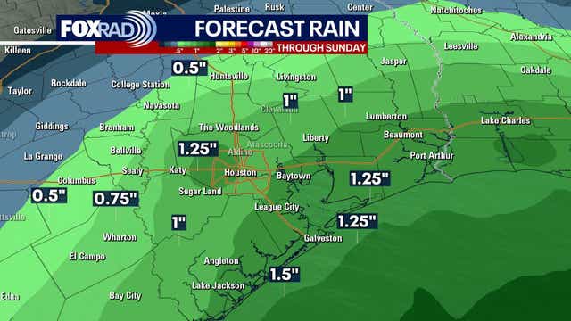 Houston weather: Wet weather possible this weekend