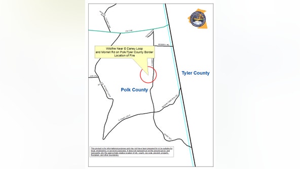 Wildfire contained on Polk, Tyler County border; voluntary evacuation lifted