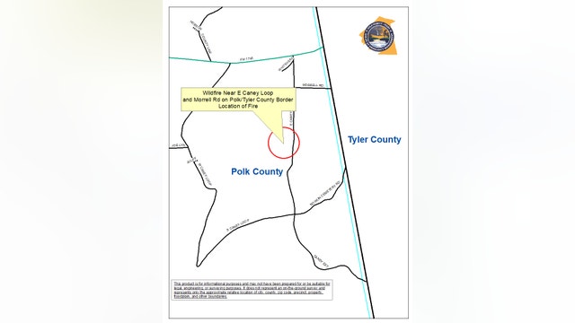 Wildfire contained on Polk, Tyler County border; voluntary evacuation lifted
