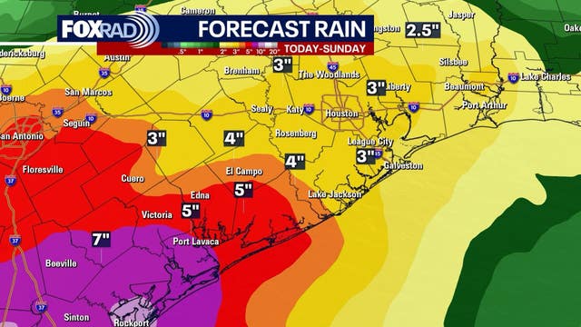 Houston weather: Flood watch for Southeast Texas counties Thursday, Friday