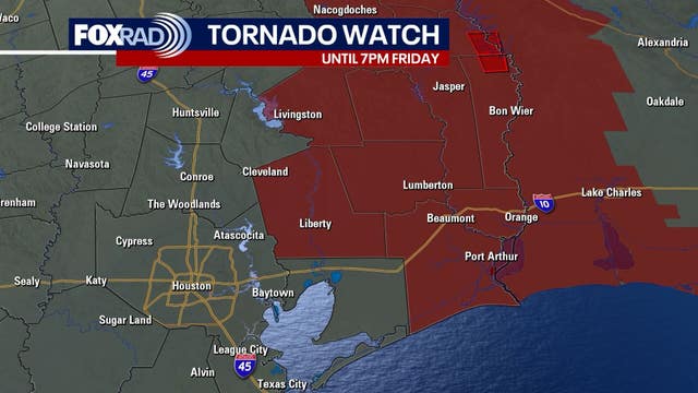 Houston weather: Tornado watch expires for Liberty, Polk County