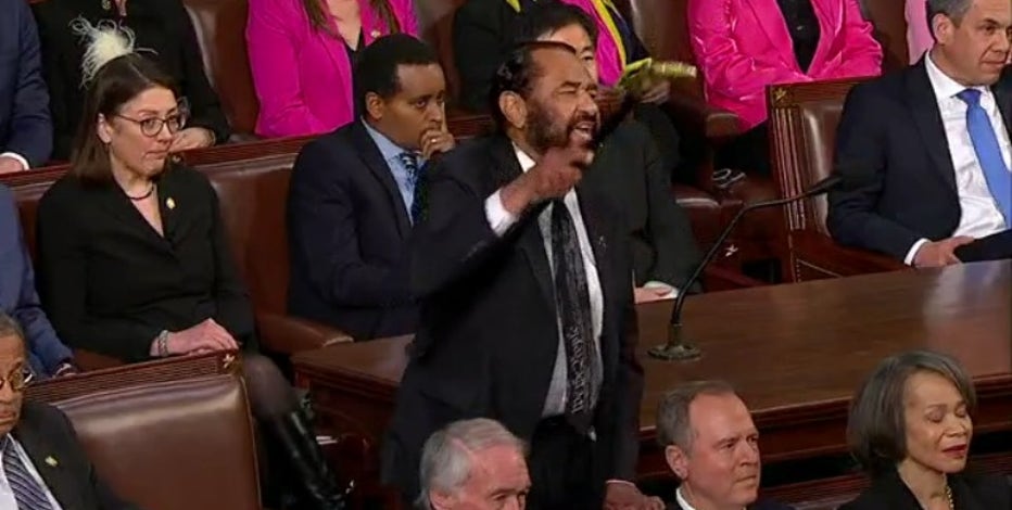 Rep. Al Green faces censure vote after removal from President Trump's speech