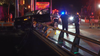 Allen Parkway crash leaves vehicle hanging off overpass at Montrose