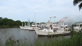 Texas City boat fire: 1 dead, 1 injured at Waterman’s Harbor Marina