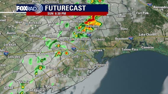 Houston weather radar: Sundays storms continue north overnight; unsettled pattern this week