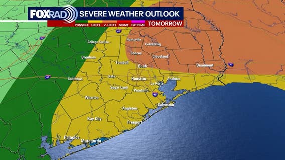 Houston weather: Tornado Watch issued north until Friday night, heavy rain chances Saturday