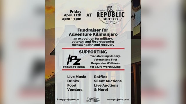 Project Zero hosts 'Adventure Kilimanjaro' fundraiser for veterans in recovery expedition