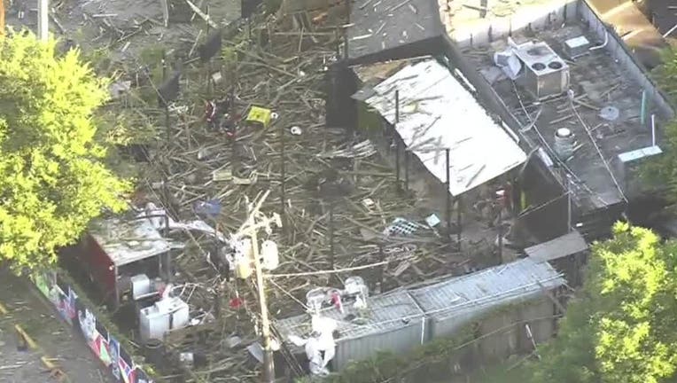 The scene of Bar 5015 after the 2020 fire.