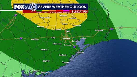 Houston weather: Strong storms for Sunday