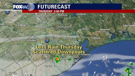 Houston weather: Possible storms Wednesday night, rain continues Thursday