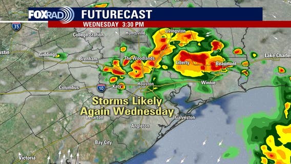 Houston weather: Storms likely again Wednesday
