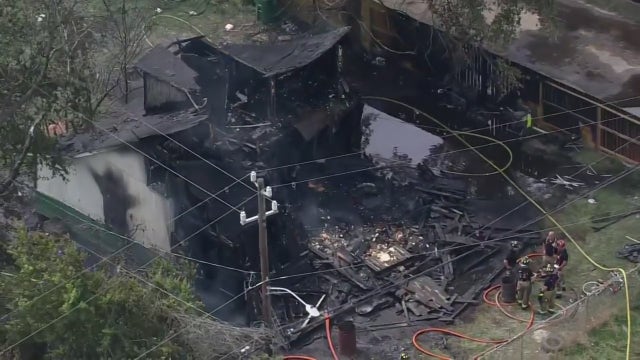 North Houston home destroyed following afternoon house fire
