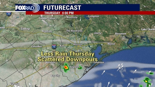 Houston weather: Possible storms Wednesday night, rain continues Thursday