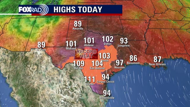 Houston weather: Record heat again Wednesday