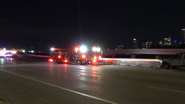 Fiery single-car crash on Eastex Freeway kills passenger, injures driver, Houston police say