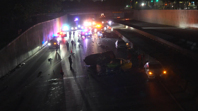 I-45 North crash involving five vehicles left 1 dead, 1 injured