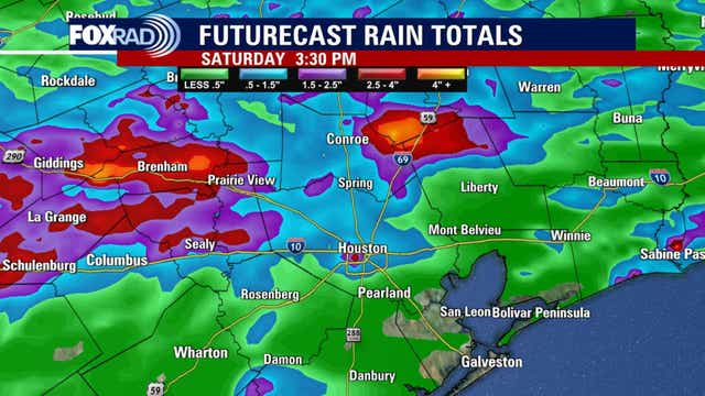 Houston weather: Strong storms possible north of Houston on Thursday, Storm Alert Day for Friday