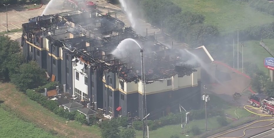 Channelview fire: Fairfield Inn & Suites on I-10 engulfed in flames