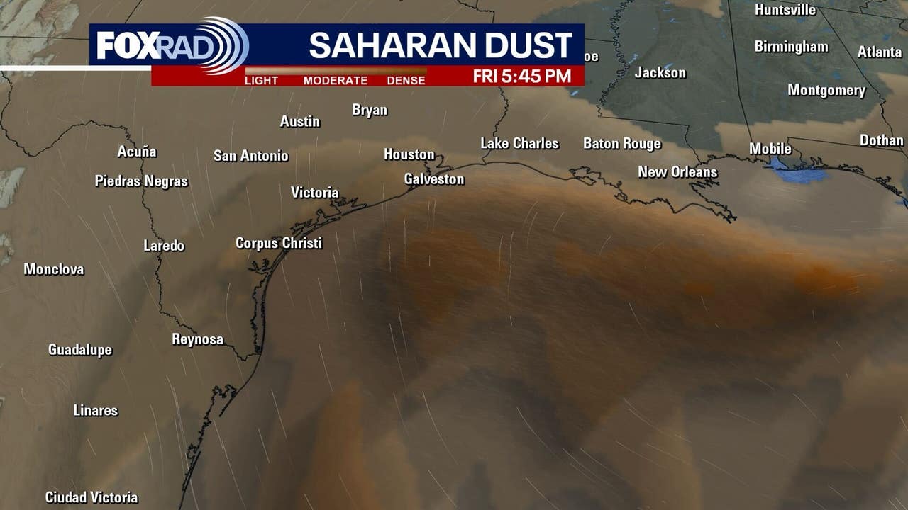 Houston Braces for Scorching Weekend Heat and Saharan Dust Skies