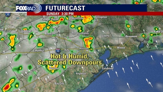 Houston weather: Scattered storms, Saharan dust for Sunday