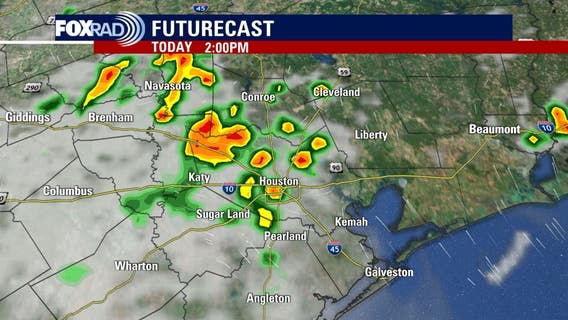 Houston weather: Muggy Monday with scattered storms possible