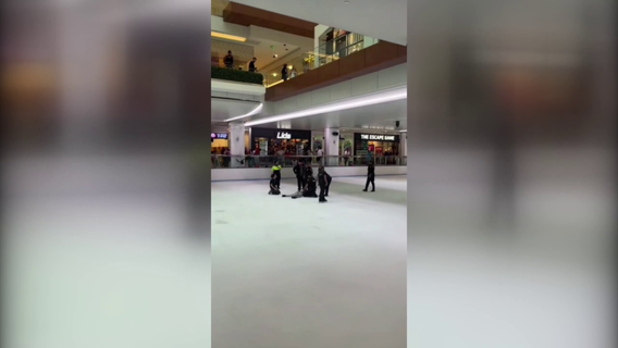 Houston Galleria incident: Shoplifter jumps from second story onto Galleria ice rink running from police