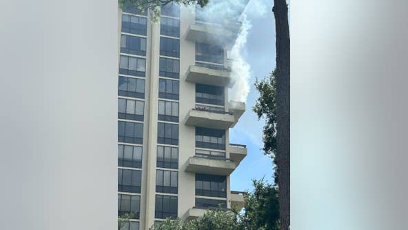 High-rise structure fire extinguished at Timber Top Condominiums, drivers urged to avoid the area