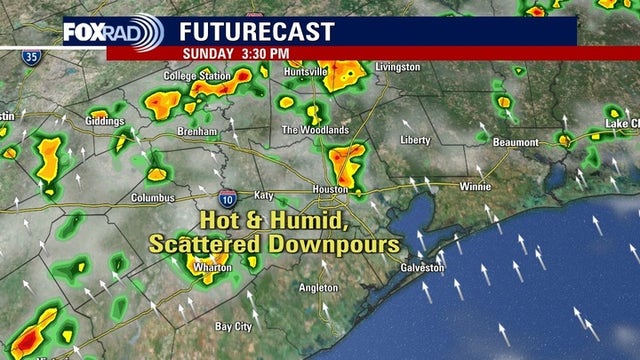 Houston weather: Scattered storms, Saharan dust for Sunday