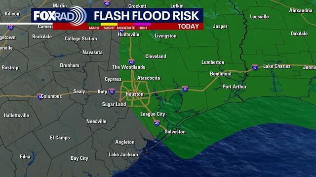 Houston weather: More scattered storms Monday with 2"+ possible