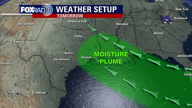 Houston weather: Showers, storms increasing for Tuesday, Wednesday