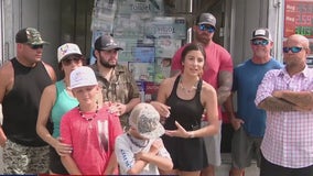 Houston firefighter's family takes second trip to Kerrville to volunteer, drop-off donation