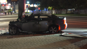 One dead in fiery crash on Katy Fwy. at Gessner Rd.