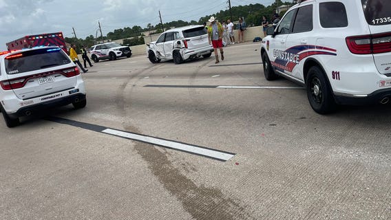 Five-car crash shuts down Northwest Freeway lanes in Cypress area